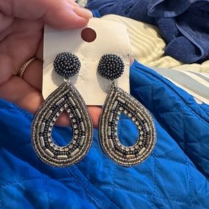 Artisan made earrings, lightweight for pierced ears. Velvet backing. Never worn.